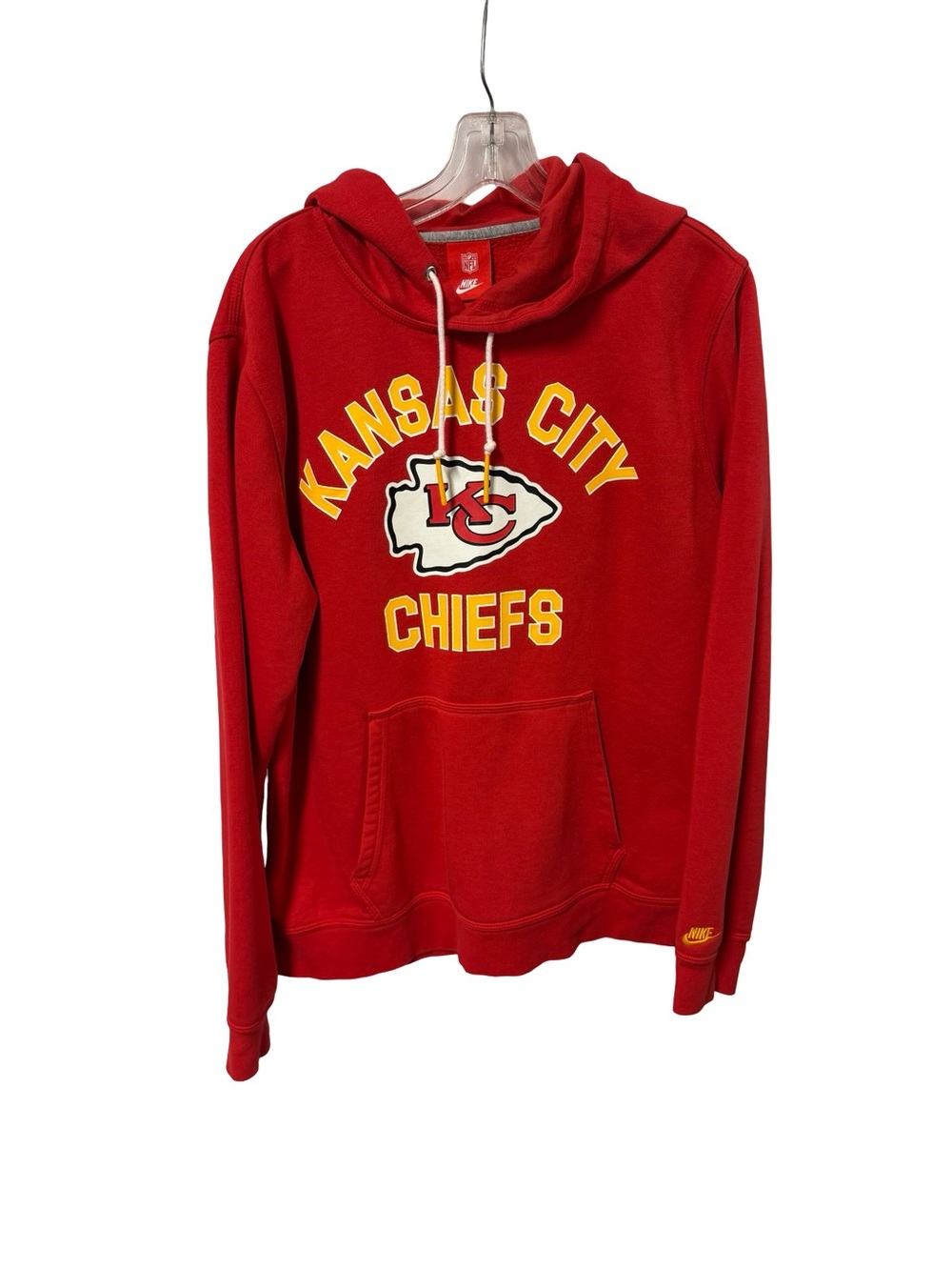 Nike Red NFL Pullover Hoodie with White Swoosh Tag